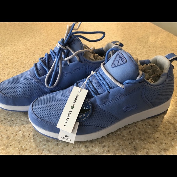 lacoste light blue shoes